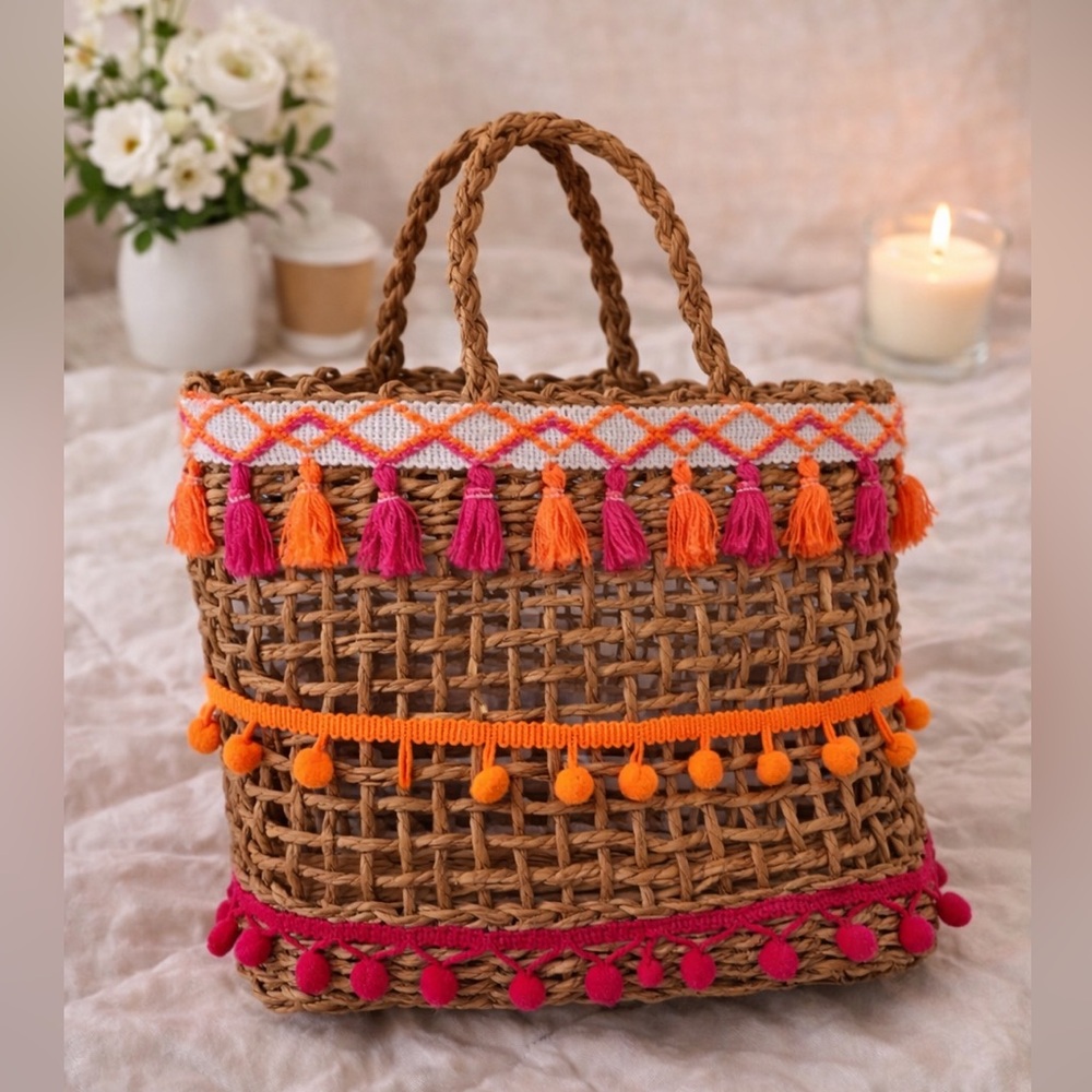 Handwoven Multicolor Tote Bag (6)